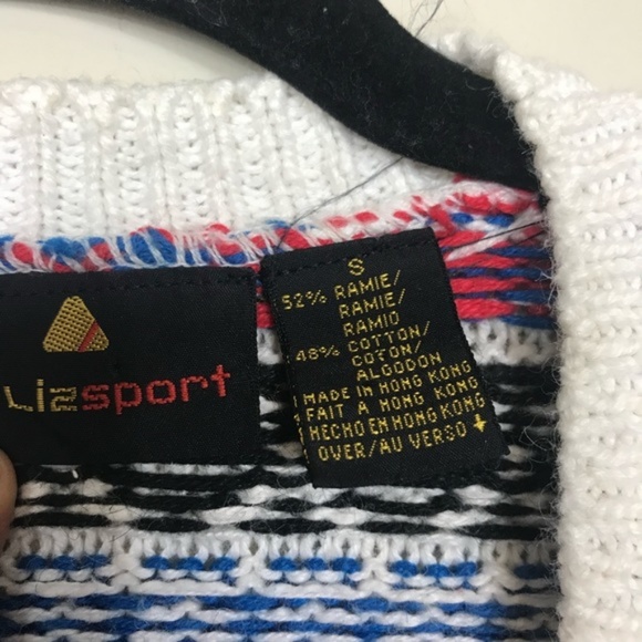 Liz Sport Multi Color Beaded Button Up Cardigan - Picture 4 of 4